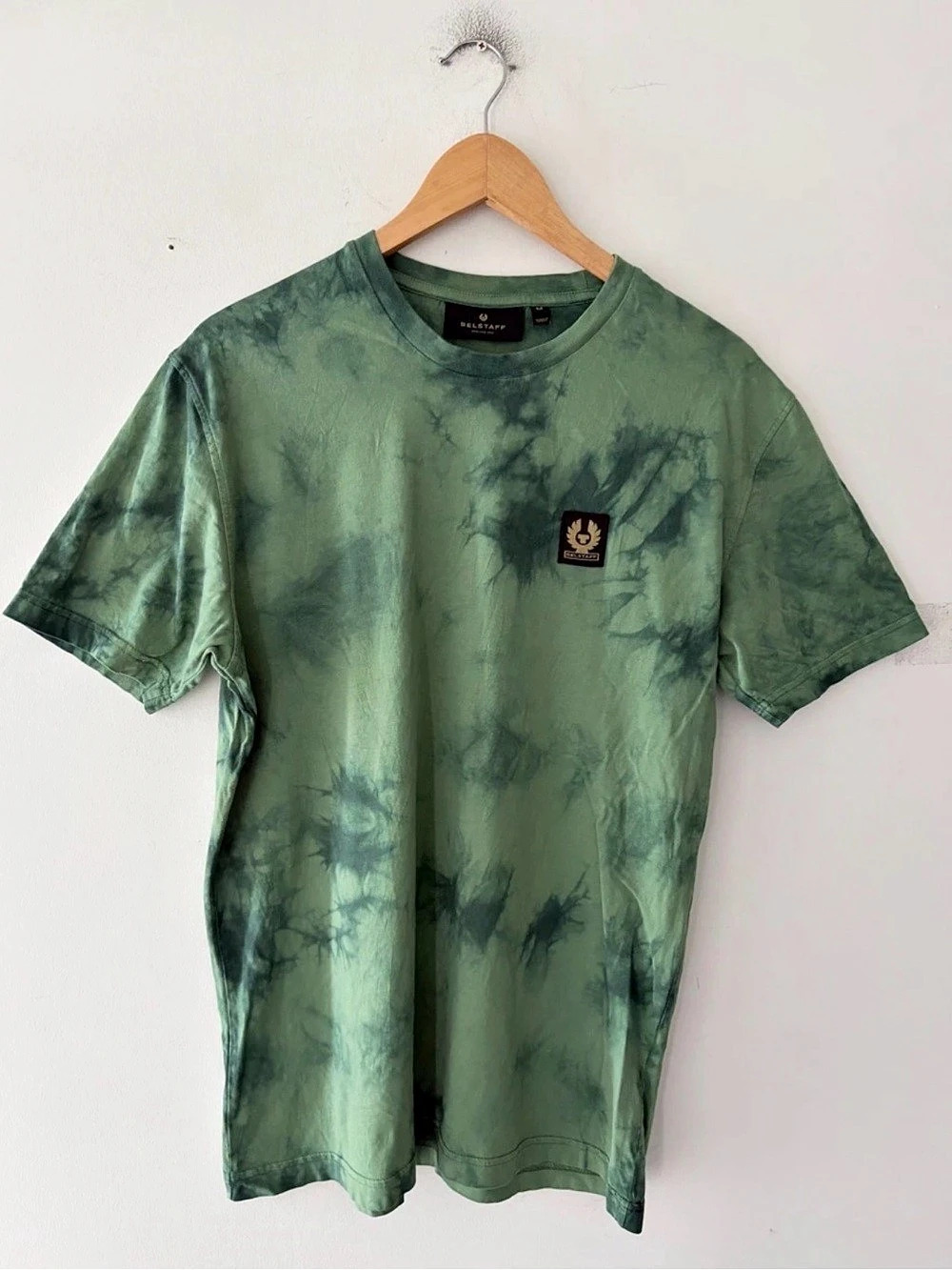 Belstaff Men's Patch Logo Tie Dye T-Shirt Size M